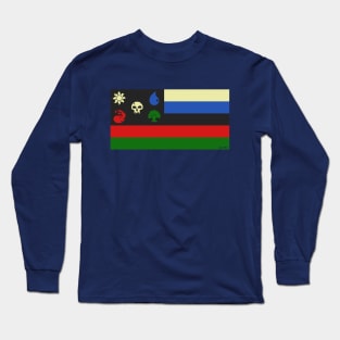 The National Flag of WUBRGania! | MTG Mana Color Design Long Sleeve T-Shirt